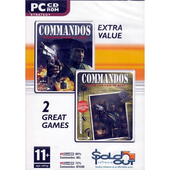 Commandos - 2 PC Game Pack - Behind Enemy Lines PLUS Beyond the Call of Duty