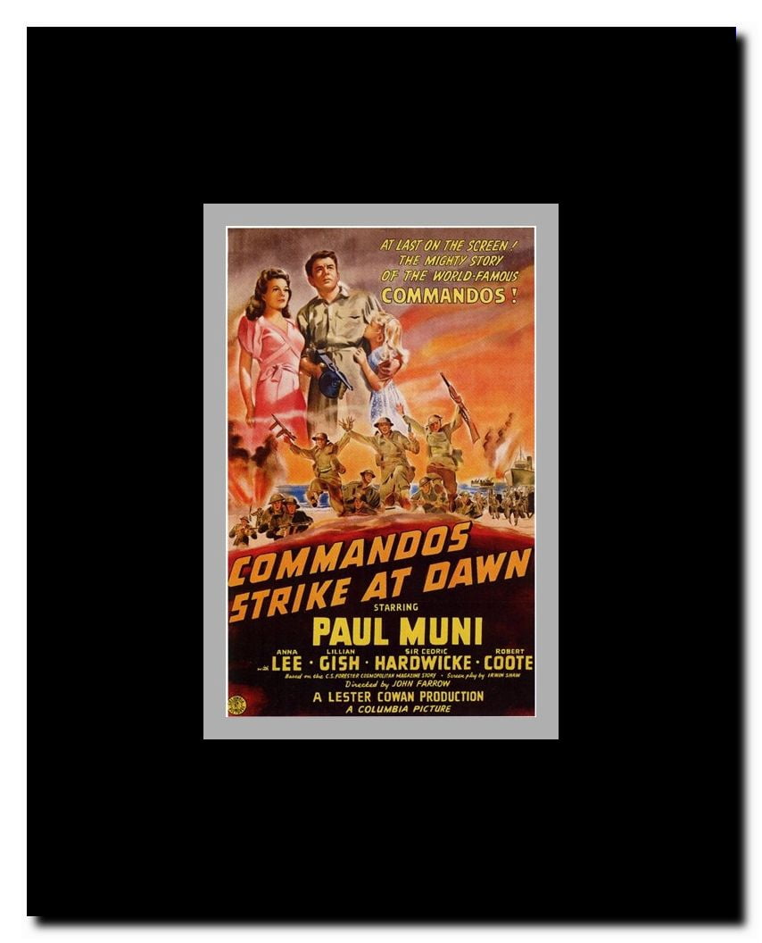 Commandos Strike At Dawn Framed Movie Poster