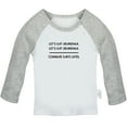 thumbnail image 1 of Commas Save Lives Funny T shirt For Baby, Newborn Babies T-shirts, Infant Tops, 0-24M Kids Graphic Tees Clothing (Long Gray Raglan T-shirt, 0-6 Months), 1 of 4