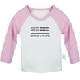 thumbnail image 1 of Commas Save Lives Funny T shirt For Baby, Newborn Babies T-shirts, Infant Tops, 0-24M Kids Graphic Tees Clothing (Long Pink Raglan T-shirt, 12-18 Months), 1 of 4