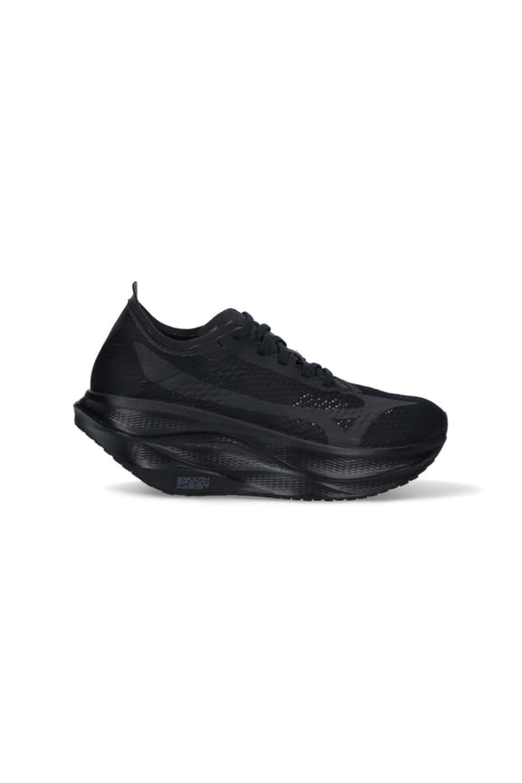 Comme Des Garçons All-Black Sneakers With Rounded Toe Black (Women's)