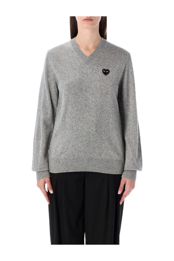 Comme Des Garçons Cuore Nero V Neck Wool Sweater (Men's)