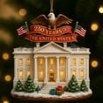 thumbnail image 1 of Commemorating The 250Th Anniversary Of The Founding Of The United States, Featuring The White House Design, Made Of 2D Acrylic, A Perfect Collectible For The Holidays, 3.15-Inch Pendant., 1 of 6
