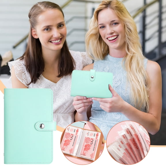 Commemorative A6 Banknote Storage Book--Large Capacity Cash Saver Organizer--Faux Leather, Magnetic Closure--Money Album for Coins, Bills, Accounting--Home, Travel Use