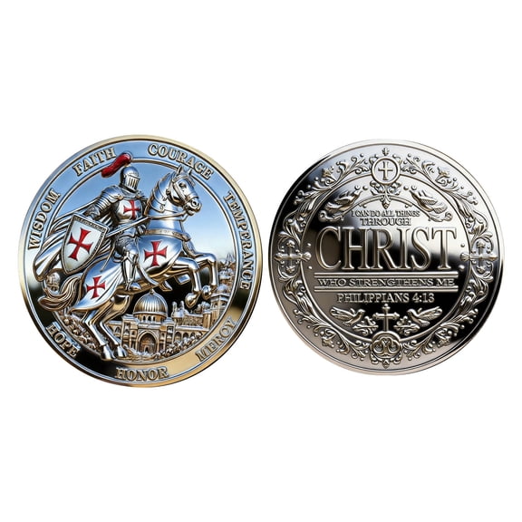 Commemorative Coin Gift for Male Collectors, Usupdd Collectible Memorabilia Tribute to History Enthusiasts, Detailed Craftsmanship Display Piece for Home Office Desk Shelf