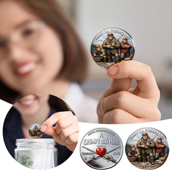 Commemorative Gift Ornament Coin, Metal Collectible Decoration with Engraved Blessing Symbol, Versatile Keepsake for Holiday Birthday Baptism and Personalized Gift Giving