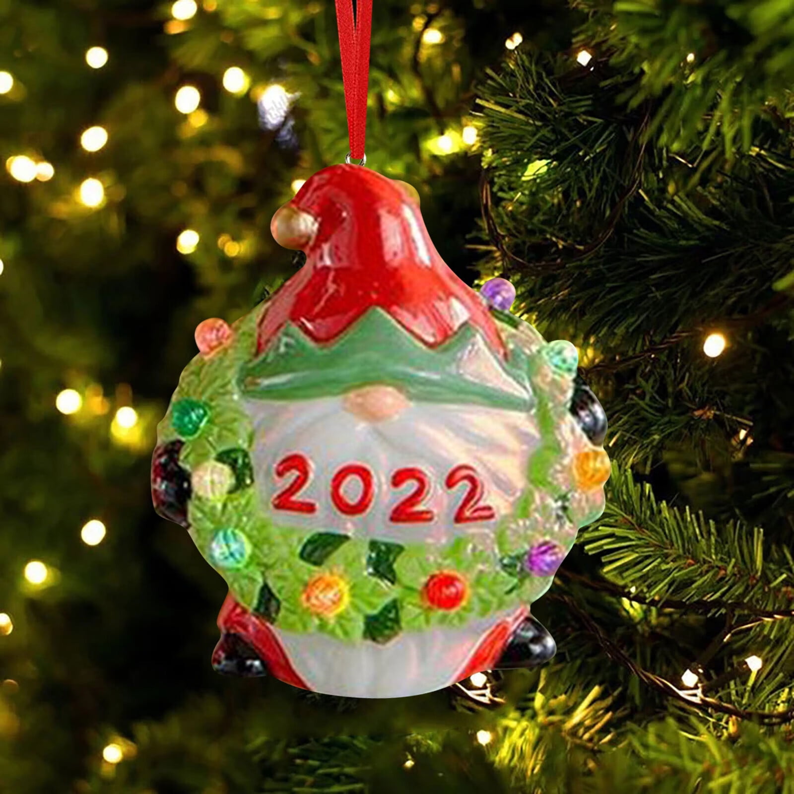 Commemorative Lighted Holiday Ornaments Christmas Decoration Souvenir Pendant Ornament