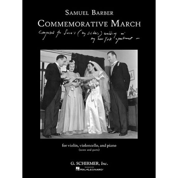 Commemorative March: First Edition Piano Trio Score and Parts