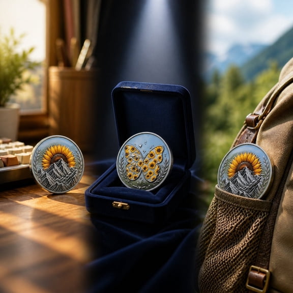 Commemorative Souvenir Coin, Exquisite Carved Pattern Classic Collectible Styling Design, Craft Token, Keepsake Ornament for Daily Collection Festival Relatives Friend Gifting Use