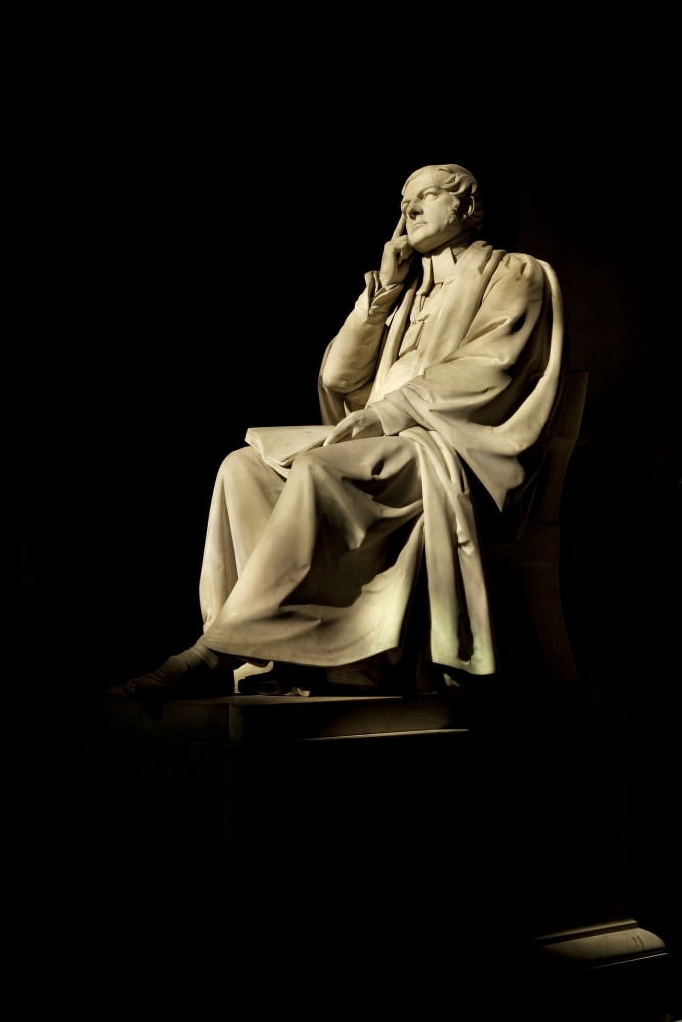 Commemorative Statues of Benefactors to St Patricks Cathedral Dublin City Ireland Canvas Art - Panoramic Images (27 x 9)