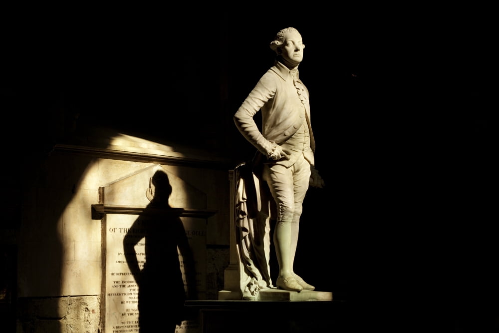 Commemorative Statues of Benefactors to St Patricks Cathedral Dublin City Ireland Canvas Art - Panoramic Images (36 x 12)