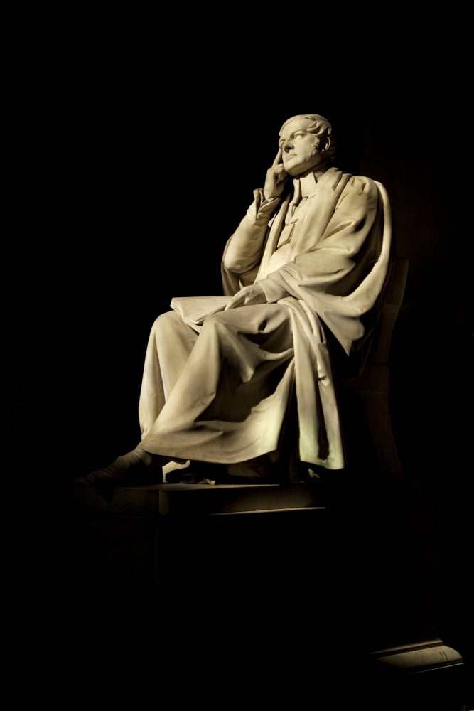 Commemorative Statues of Benefactors to St Patricks Cathedral Dublin City Ireland Canvas Art - Panoramic Images (36 x 12)