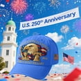 thumbnail image 1 of Commemorative US 250th Anniversary Patriotic Baseball Cap Adjustable Bald Eagle Print Stylish National Pride Hat for Men Women Red White Blue Gift Birthday Gift, 1 of 7