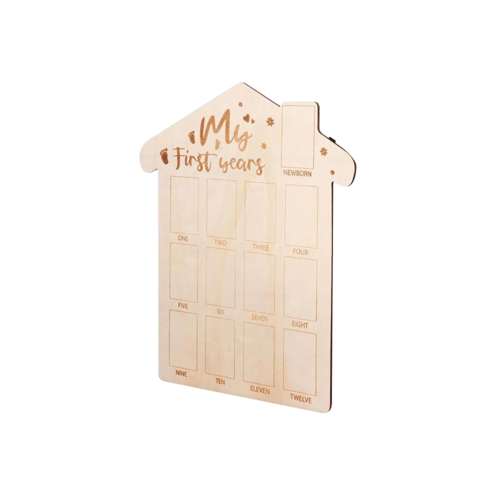 A Commemorative Wooden Photo Frame for Newborns,My Firstyear Photo ...