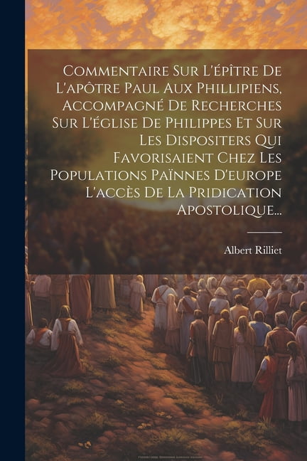Commentaire Sur L'Ã©pÃ®tre De L'apÃ´tre Paul Aux Phillipiens, AccompagnÃ© De Recherches Sur L'Ã©glise De Philippes Et Sur Les, (Paperback)