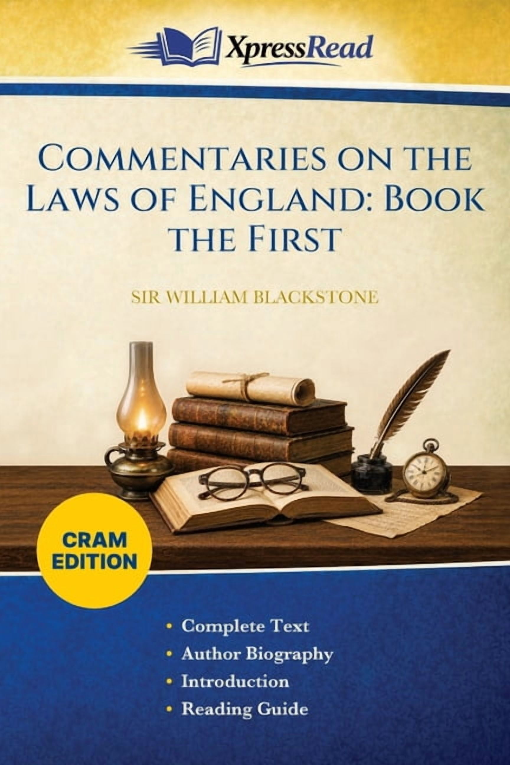 Commentaries on the Laws of England: Book the First (Cram Edition), (Paperback)