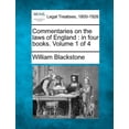 thumbnail image 1 of Commentaries on the laws of England: in four books. Volume 1 of 4 (Paperback), 1 of 1