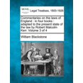 thumbnail image 1 of Commentaries on the laws of England: in four books: adapted to the present state of the law by Robert Malcolm Kerr. Volume 3 of 4 (Paperback), 1 of 1