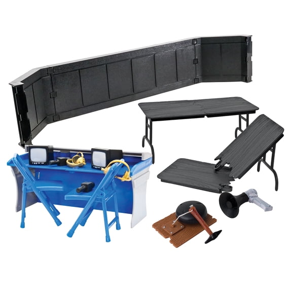 Commentators Corner Playset for WWE & AEW Wrestling Action Figures