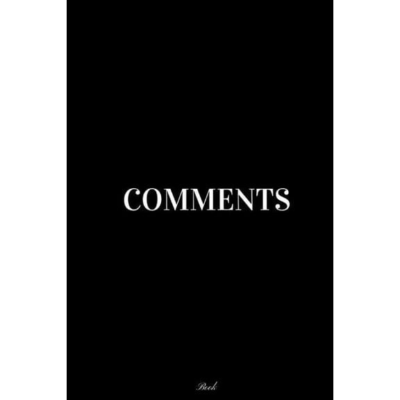 Comments : Book