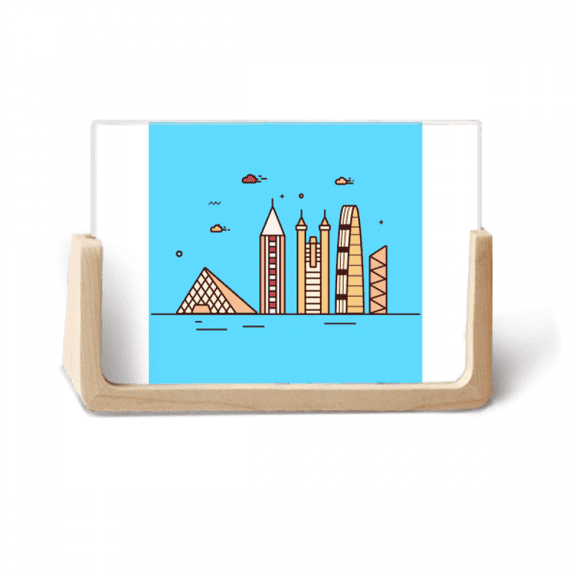 Commerce City Central Animation Photo Wooden Photo Frame Tabletop Display