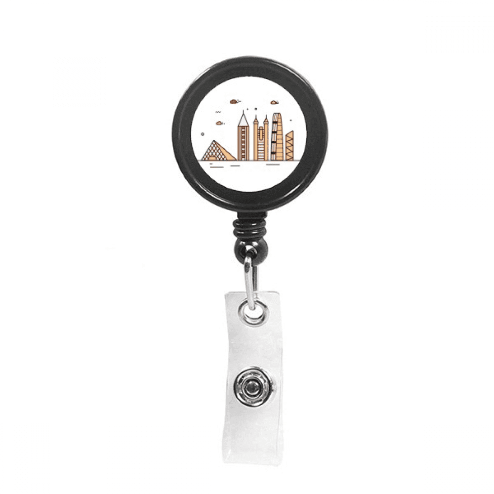 Commerce City Central Animation Retractable Keychain Badge Holder ID Badge