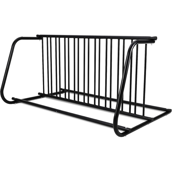 Commercial 10 Bike Floor Rack - Dual Sided Bicycle Parking Stand - Powder Coated Steel Storage System for Garages Schools and Retail Spaces