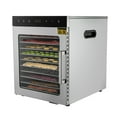 thumbnail image 1 of 10 Trays Food Dehydrator Machine Stainless Steel Meat Jerky Dryer with Timer, 1 of 10