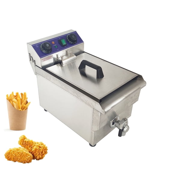Commercial 10L Electric Deep Fryer Single Tank Restaurant Frying Machine Chips Fryer