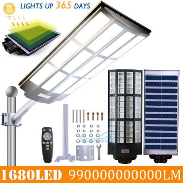 Solar Street Light 320000LM LED Solar Flood Lights Outdoor With Remote Control 3800w