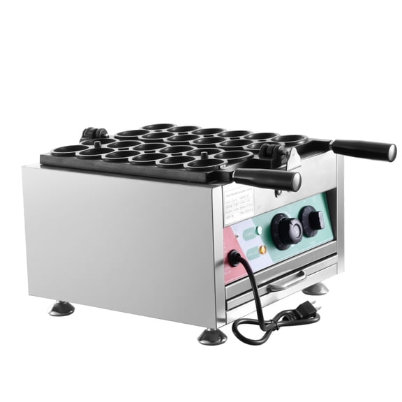 Commercial 1800W Electric Bubble Waffle Maker with Smile Face Design - Egg Puff Maker for Restaurants, Cafes, Bakeries