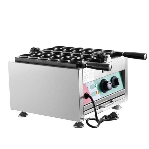 Commercial 1800W Smile Egg Puff Maker - Fast Electric Bubble Waffle Iron for Bakeries, Cafes, Tea Shops, Restaurant Use