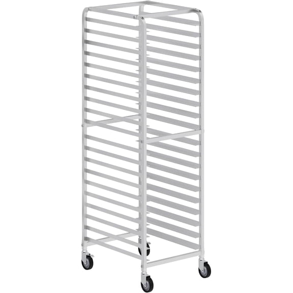 Express Kitchquip NSF 20 Tier Bun Pan Rack | Commercial Sheet Pan Rack on Wheels with 2 Brake Wheels