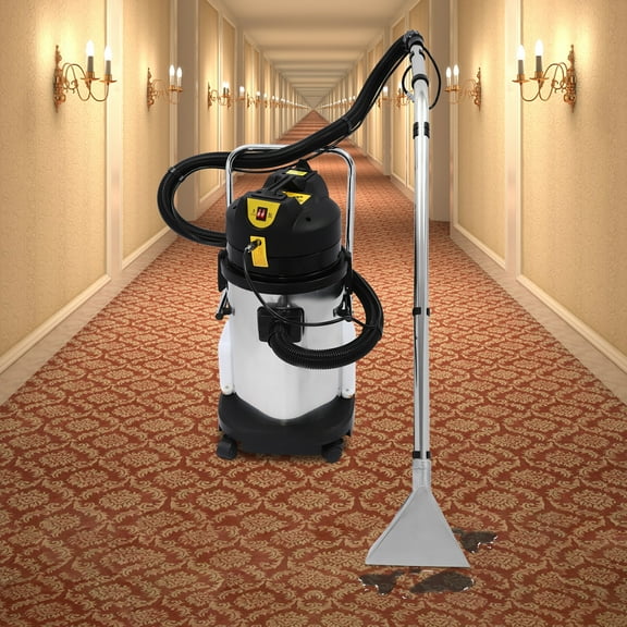 Commercial 3-in-1 Carpet Extractor, Wet Dry Vacuum Cleaner 1000W 30L 110V