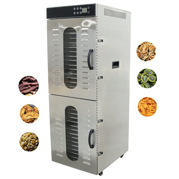 Commercial 32 Trays Food Dryer Fruit Vegetable Meat Dehydrator 220V Drying Machine