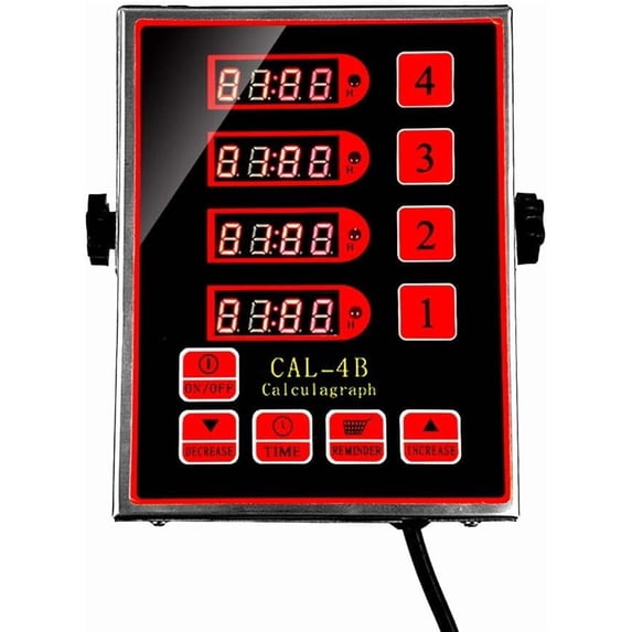 Commercial 4 Channel Kitchen Timers Digital Restaurant Timer ...