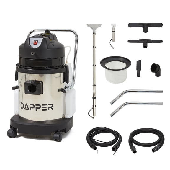 Commercial 4-in-1 Wet/Dry Vacuum & Carpet Extractor, Carpet & Upholstery Cleaner, 100 PSI, 2.6 Gal. Solution Tank, 5.5 Gal. Recovery Tank, 2-Year Warranty