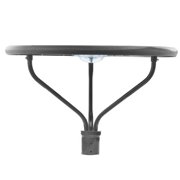 Commercial 40W Solar Post Top Light Outdoor with PIR Motion Sensor, 5000LM LED Solar Pole Light Dusk to Dawn IP65 Waterproof Commercial Solar Street Light for Parking Lot Yard Garden Pathway