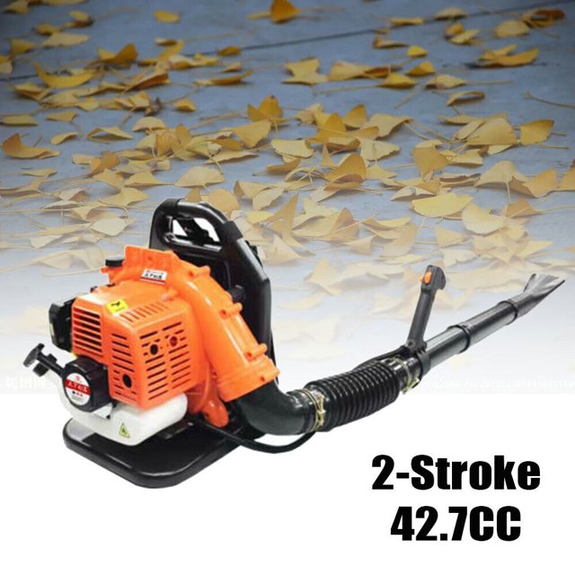 Commercial 42.7CC 2 Stroke Backpack Gas Leaf Blower Snow Leaf Blowing