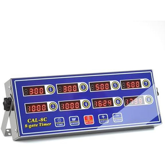 Commercial 8 Channel Digital Kitchen Timer, Stainless Steel Calculagraph, Cooking Clock Reminder with Loud Ring Alarm, for Restaurant, Home Kitchen, Cafeteria$$Home Decor, Kitchen, & Other