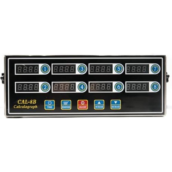 Commercial 8 Channels Digital Kitchen Timer, Stainless Steel Calculagraph Timer with Loud Alarm for Restaurant, Clock Reminder on Multiple Events.$$Home Decor, Kitchen, & Other