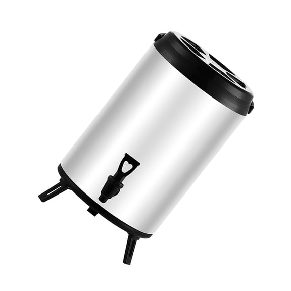 Commercial 8 Liter Drink Distributor Including Stream And Spume Layer For Gatherings And Coffeehouses White Rustless