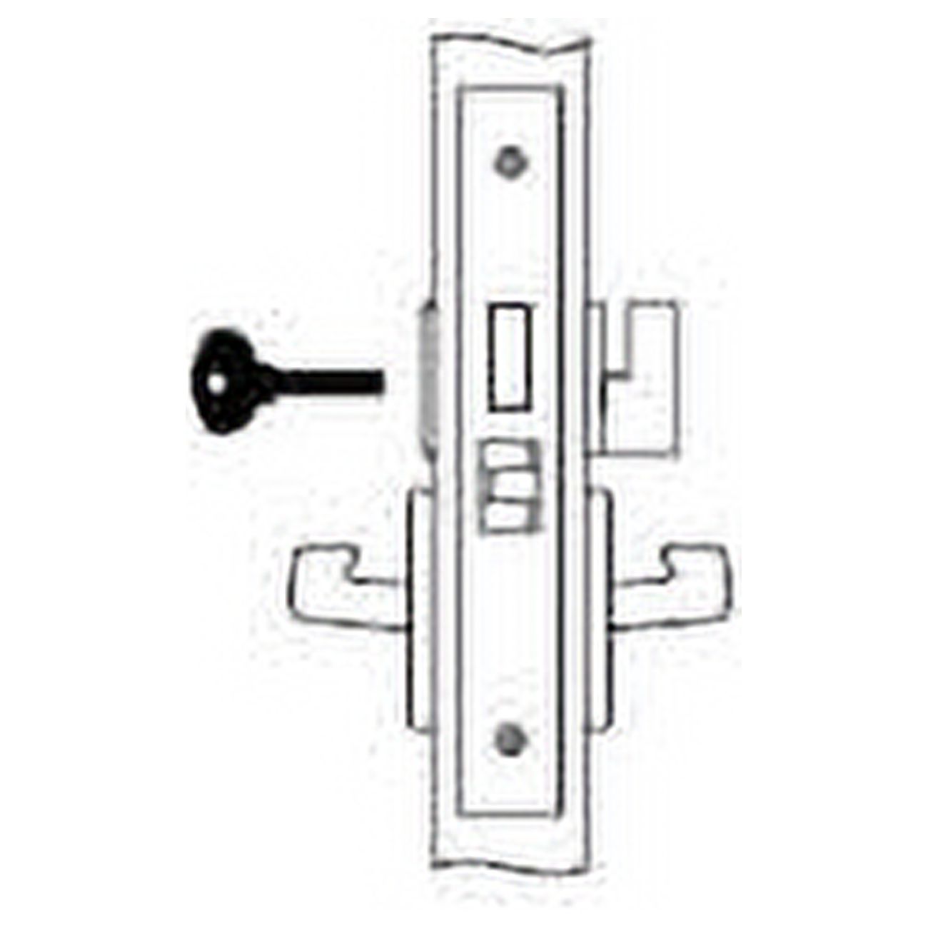 Commercial 8802FL Function Privacy Lock Body Only with Faceplate