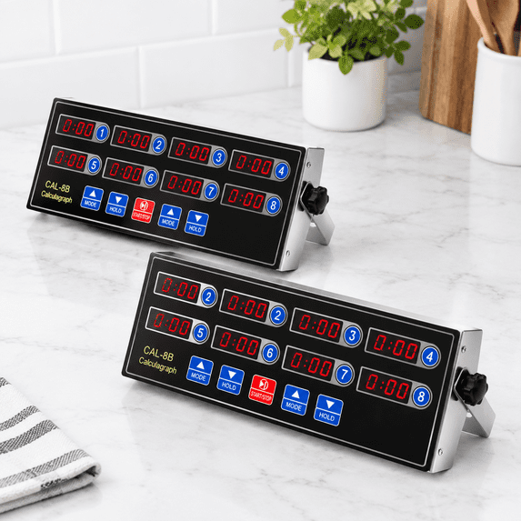 Commercial 8s Digital Kitchen Timer Stainless Steel Calculagraph With ...