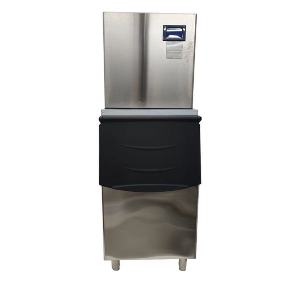 Commercial Air Cooled Ice Maker 220LBS Storage Auto Ice Machine for Restaurant Bar