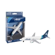 Commercial Aircraft "Alaska Airlines" White with Blue Tail Diecast Model Airplane by Daron