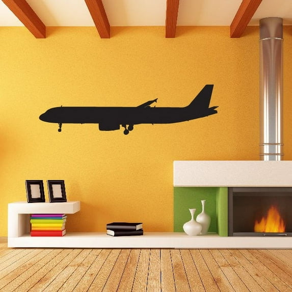 Commercial Airliner Profile Decal - 36 Inches