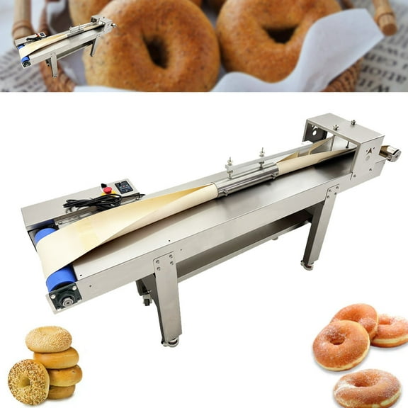 Commercial Automatic Bagel Forming Machine Doughnut Bagels Making Machine with Food-Grade Conveyor Belt