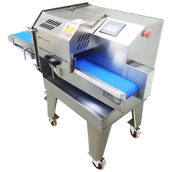 Commercial Automatic Cooked Meat Slicer Deli Food Slicing Machine with Conveyor Belt
