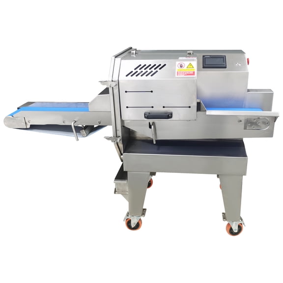 Commercial Automatic Cooked Meat Slicing Machine Pork Beef Meat Cutter with 0.04-2.36" Adjustable Thickness 110V